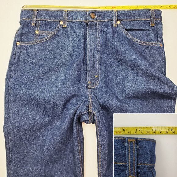 Levi's Vintage Orange Tab 517 Jeans Made in USA Men's "38x34" Actual 36x34 NWOT - Picture 6 of 12
